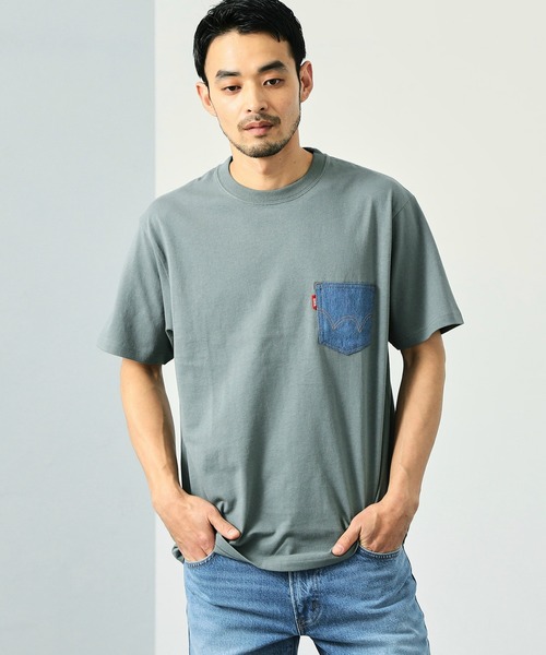 EDWIN（エドウィン） tシャツ デニムポケット Tシャツ 半袖 メンズ