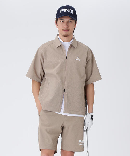 PING シャツ 「PING APPAREL」全方向ストレッチサッカー半袖