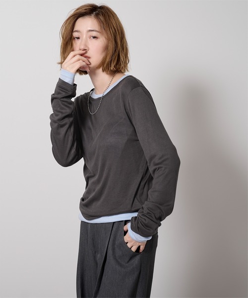 ur's（ユアーズ） tシャツ レイヤードトップスセット レディース