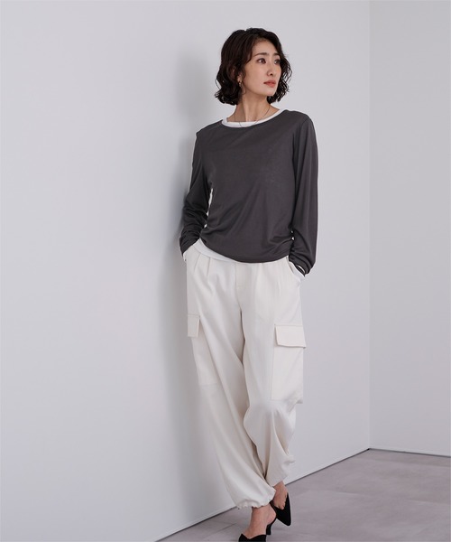 youthisyours - レイヤードトップス ur's（ユアーズ） tシャツ レイヤードトップスセット レディース
