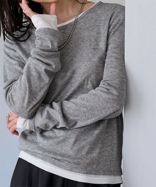 ur's（ユアーズ） tシャツ レイヤードトップスセット レディース