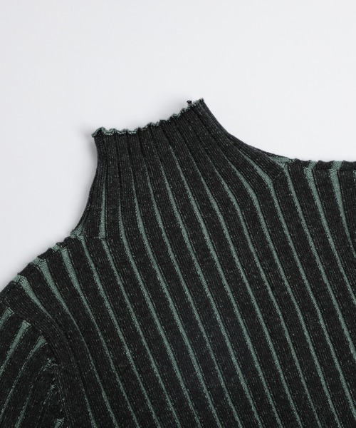 「SUGAR BISKET」 「La-gemme」タートルネックニット フリー マスタード レディース_画像9