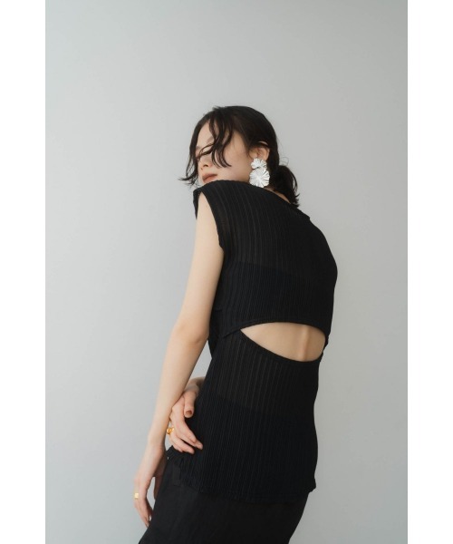 tシャツ french sleeve ribbed tops レディース