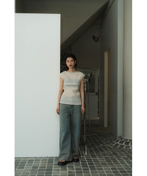 Knuth Marf（クヌースマーフ） tシャツ french sleeve ribbed tops