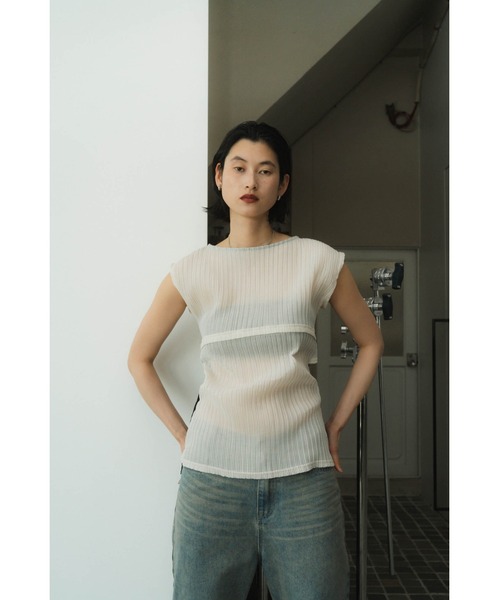 Knuth Marf（クヌースマーフ） tシャツ french sleeve ribbed tops