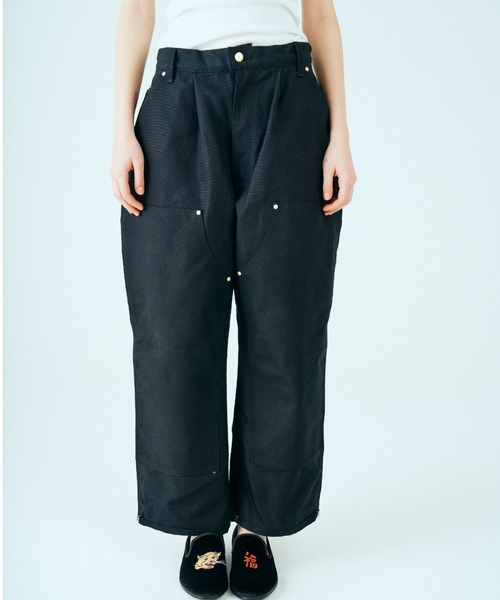Carhartt ダック ダブルニー リメイク パンツ CARHARTT カーハート / DUCK ONE-TUCK 5PKT リメイク ダブルニー