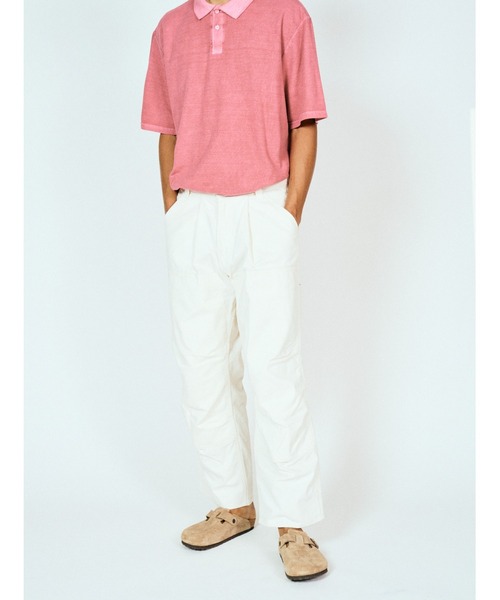 ワイドパンツ パンツ CARHARTT カーハート / DUCK ONE-TUCK 5PKT リメイク　ダブルニー　パンツ メンズ レディースの画像