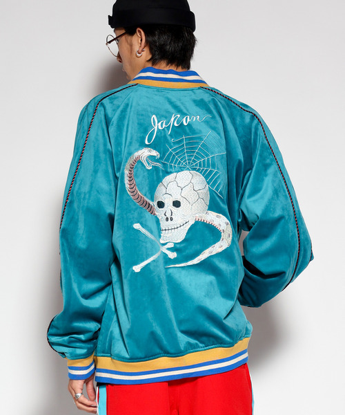 超貴重品　絶版　OIL製　スーベニア　スカルジャケット　レア JELADO ジェラード JP13409 Skull Snake Souvenir Jacket スカル
