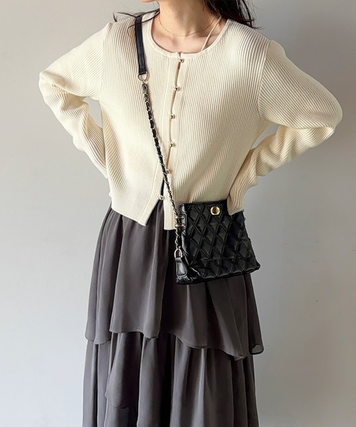 パトゥ 25SS コットン ギャバジン クロップドジャケット スカート  