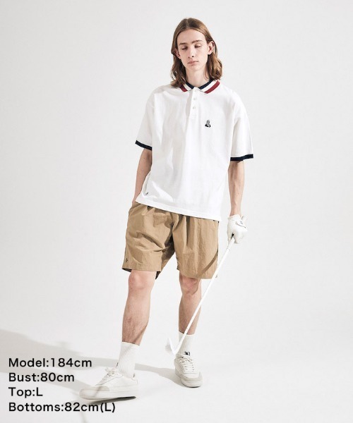 「Penguin by Munsingwear」 半袖ポロシャツ M ホワイト メンズ