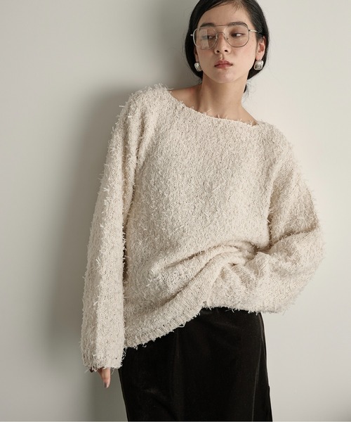 THE Yon ニット セーター テープヤーンローゲージニット レディース