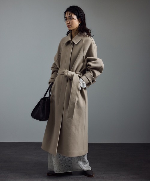 SALON adam et rope' コート アウター 「WEB限定」MANTECOウール