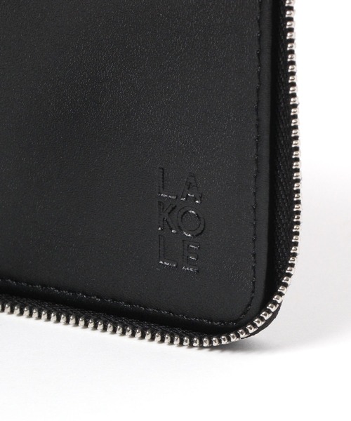 LAKOLE（ラコレ） 二つ折り 二つ折り財布 財布 スクエアジップ