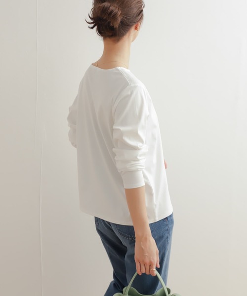 「URBAN RESEARCH DOORS」 長(zhǎng)袖カットソー MEDIUM オフホワイト レディース