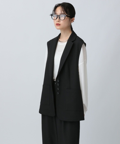 LEPSIM（レプシィム） ベスト ジレ テーラードベストAW 581654