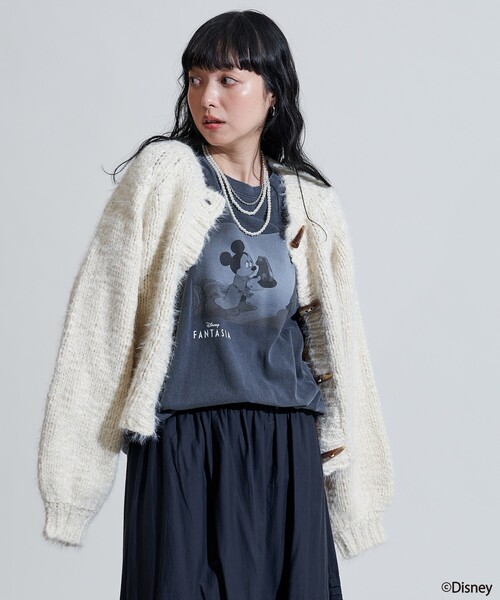 FREAK'S STORE tシャツ 「DISNEY FANTASIA」 ボックス モノクロ