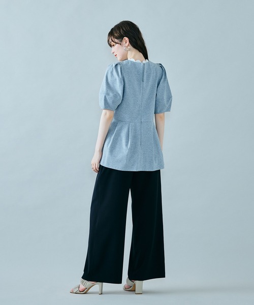 tシャツ デザインフォルムカットソー レディースの画像