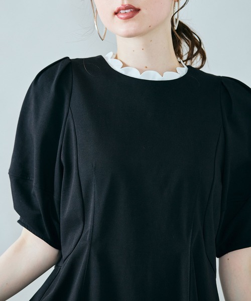 tシャツ デザインフォルムカットソー レディースの画像