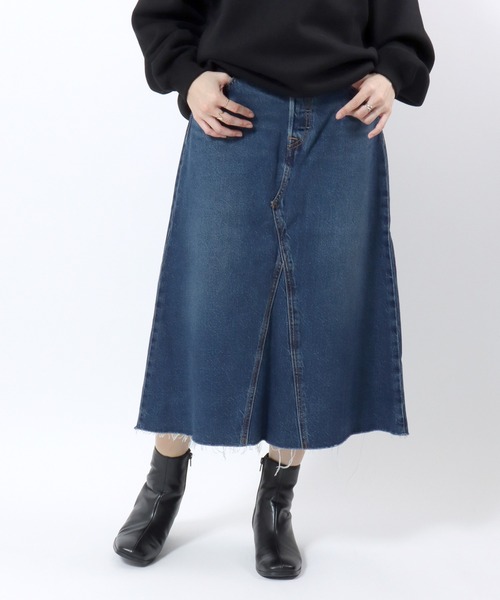 Levi's（リーバイス） デニムスカート HR A-LINE DECON SKIRT SECRET
