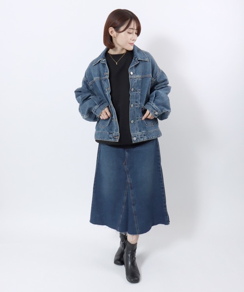 Levi's（リーバイス） デニムスカート HR A-LINE DECON SKIRT SECRET