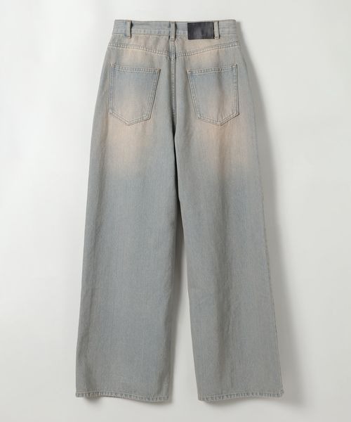 「JEANASIS」 加工デニムパンツ MEDIUM ブルー レディース