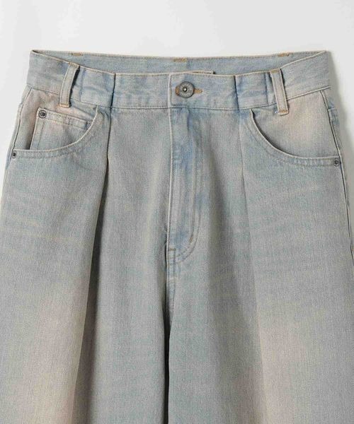 「JEANASIS」 加工デニムパンツ MEDIUM ブルー レディース