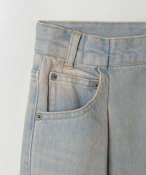 「JEANASIS」 加工デニムパンツ MEDIUM ブルー レディース