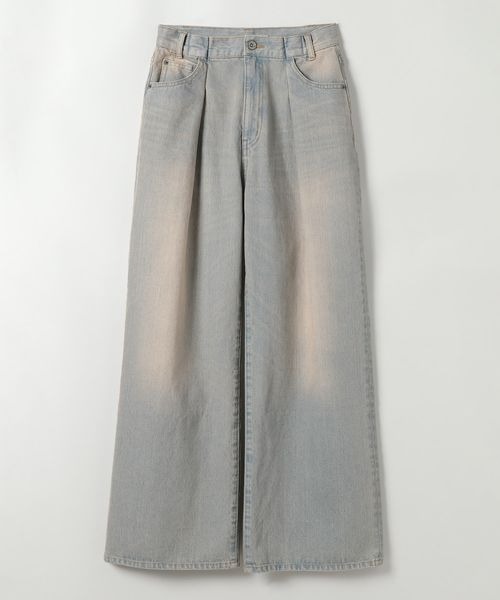 「JEANASIS」 加工デニムパンツ MEDIUM ブルー レディース