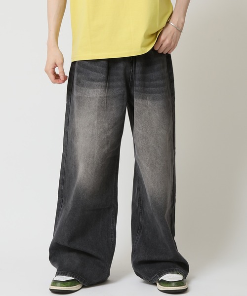 ARCADE（アーケード） ジーンズ タック入り ワイドレングス ビンテージ