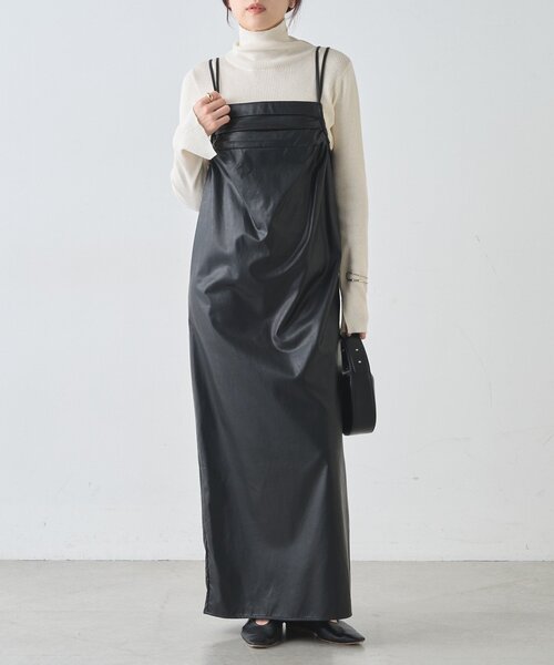 SHENERY（シーナリー） ワンピース レザーキャミワンピース : ZOZOTOWN