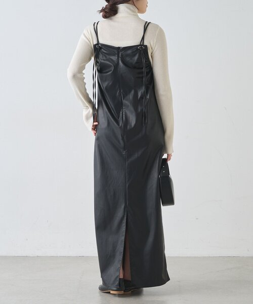 SHENERY（シーナリー） ワンピース レザーキャミワンピース : ZOZOTOWN