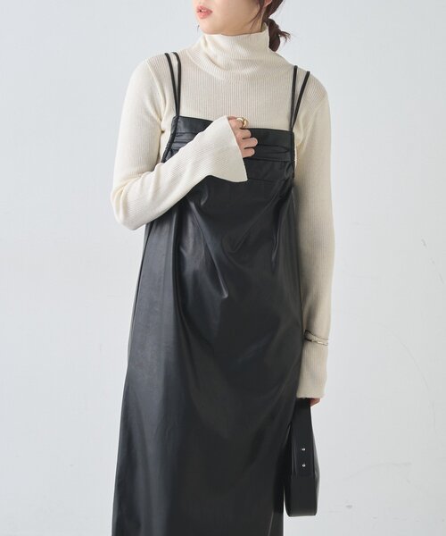 SHENERY（シーナリー） ワンピース レザーキャミワンピース : ZOZOTOWN