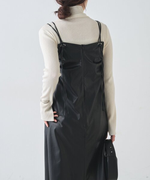 SHENERY（シーナリー） ワンピース レザーキャミワンピース : ZOZOTOWN