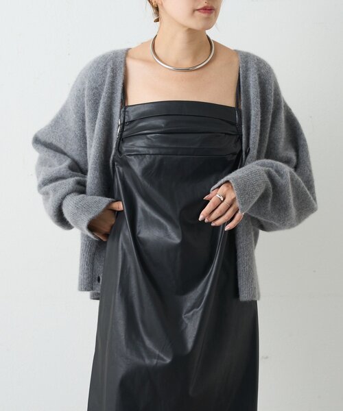 SHENERY（シーナリー） ワンピース レザーキャミワンピース : ZOZOTOWN