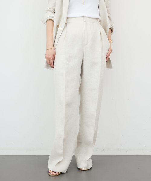 「Deuxieme Classe」 スラックス 34 アイボリー レディース