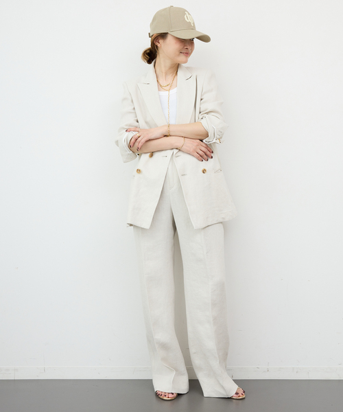 「Deuxieme Classe」 スラックス 34 アイボリー レディース