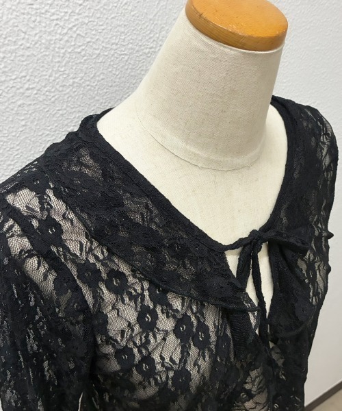 美品！アメリ　花柄シアーカーディガン カーディガン 花柄モチーフシアーカーディガン レディース : ZOZOTOWN