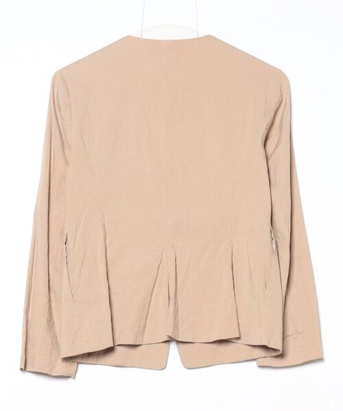 「FRAY I.D」 ノーカラージャケット 0 ベージュ レディース_画像2