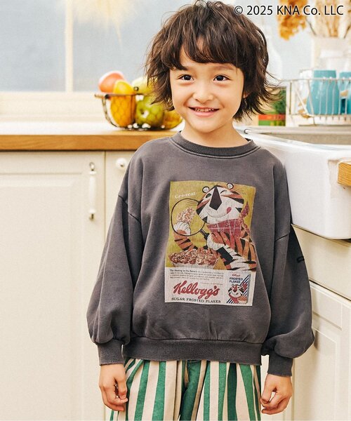 F.O.KIDS（エフオーキッズ） トレーナー ケロッグ ガーメントダイ