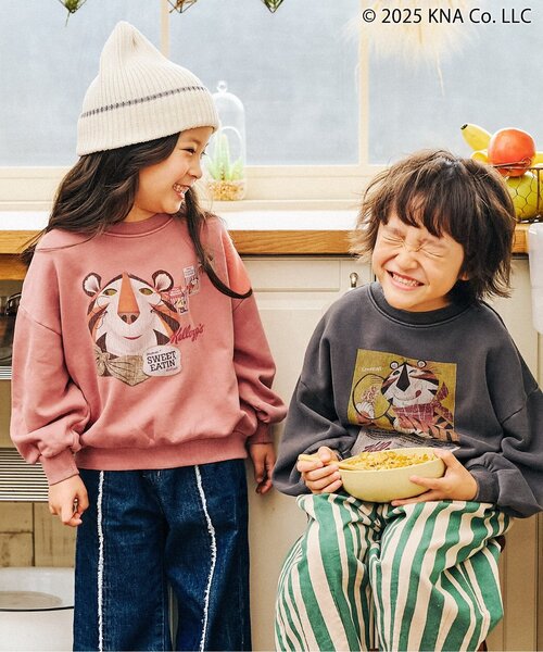 F.O.KIDS（エフオーキッズ） トレーナー ケロッグ ガーメントダイ
