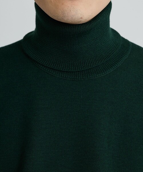 「WRAPINKNOT」 タートルネックニット 4 グリーン メンズ_画像2