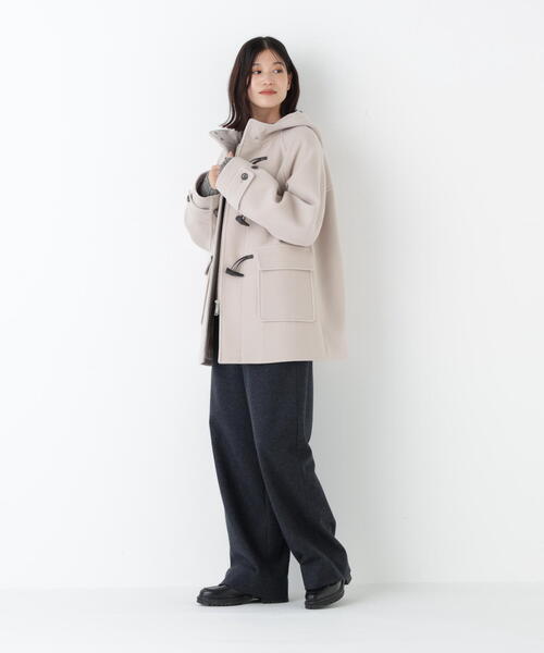human woman（ヒューマンウーマン） ダッフルコート コート モッサ