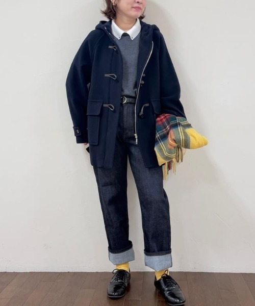 human woman（ヒューマンウーマン） ダッフルコート コート モッサ