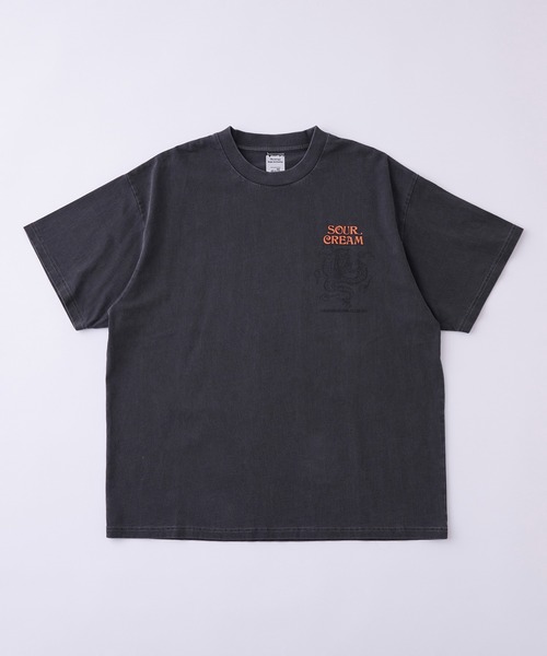 「Sourcream」 半袖Tシャツ FREE チャコールグレー メンズ_画像3