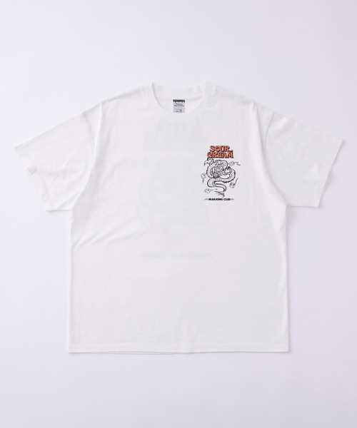 「Sourcream」 半袖Tシャツ FREE チャコールグレー メンズ_画像4