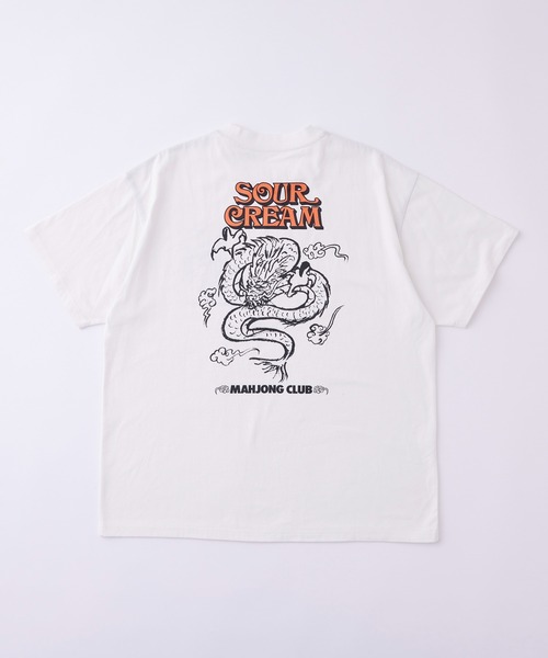 「Sourcream」 半袖Tシャツ FREE チャコールグレー メンズ_画像7