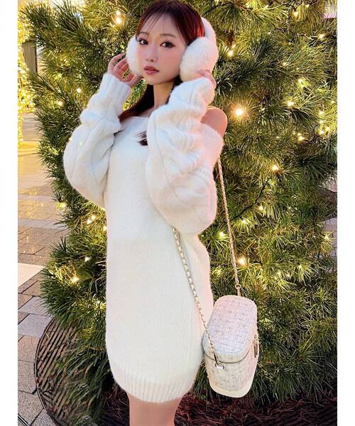 RESEXXY（リゼクシー） ワンピース ケーブルスリーブニットワンピース