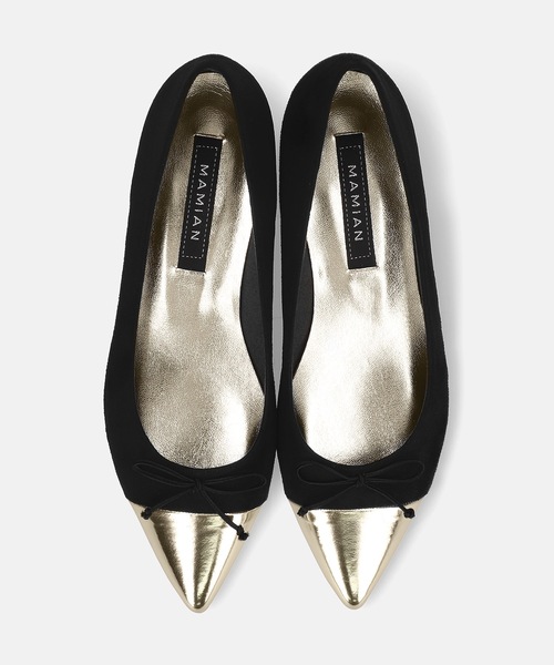 「MAMIAN」 シューズ 24.5cm ブラック レディース_画像3