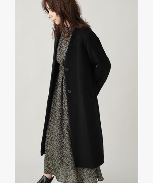 「N.（N. Natural Beauty Basic）」 ノーカラーコート MEDIUM ライトグリーン レディース_画像8