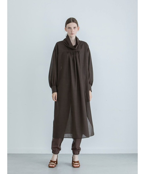 「enchainement」 長袖ワンピース フリー ベージュ レディース_画像4